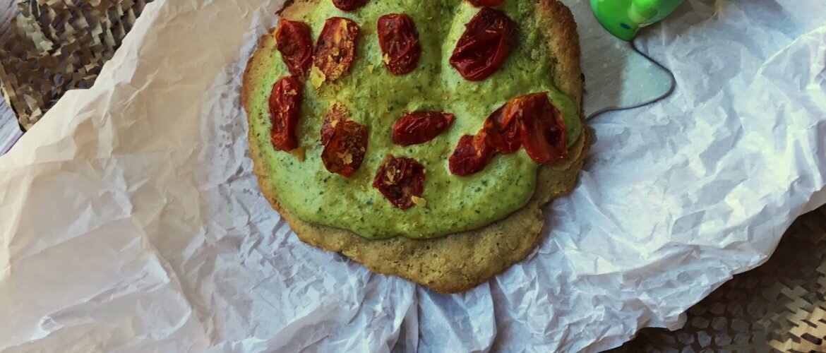 The Best Dairy Free and Gluten Free Pesto Pizza4