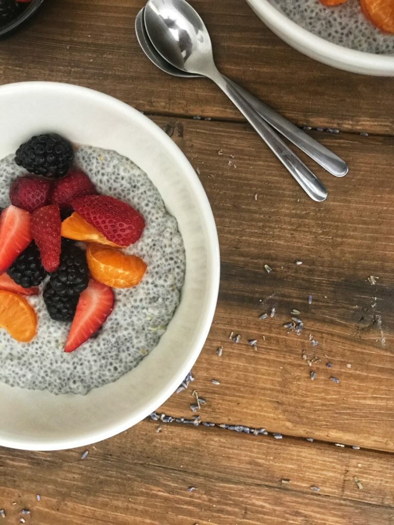 Coconut Chia Pudding with Berries