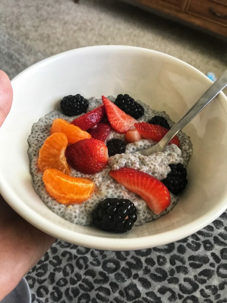 Coconut Chia Pudding with Berries