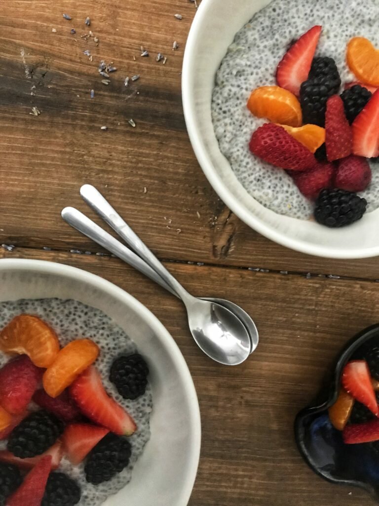 Coconut Chia Pudding with Berries