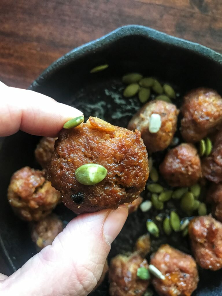 Sweet N' Spicy CSweet N' Spicy Chorizo Meatballs (Paleo + Keto Friendly) 9horizo Meatballs (Paleo + Keto Friendly) 9